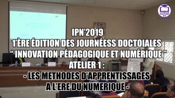 Atelier (1):  KHALID BABA  LA 1’ÈRE ÉDITION DES JOURNÉES DOCTOIALES