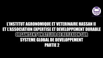 ATELIER DE RÉFLEXION SUR LE SYSTÈME GLOBAL DE DÉVELOPPEMENT -PARTIE 2