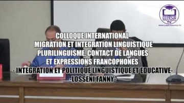 LOSSENI FANNY  INTEGRATION ET POLITIQUE LINGUISTIQUE ET EDUCATIVE
